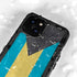 Bahamas Flag Distressed iPhone 15 Waterproof Case